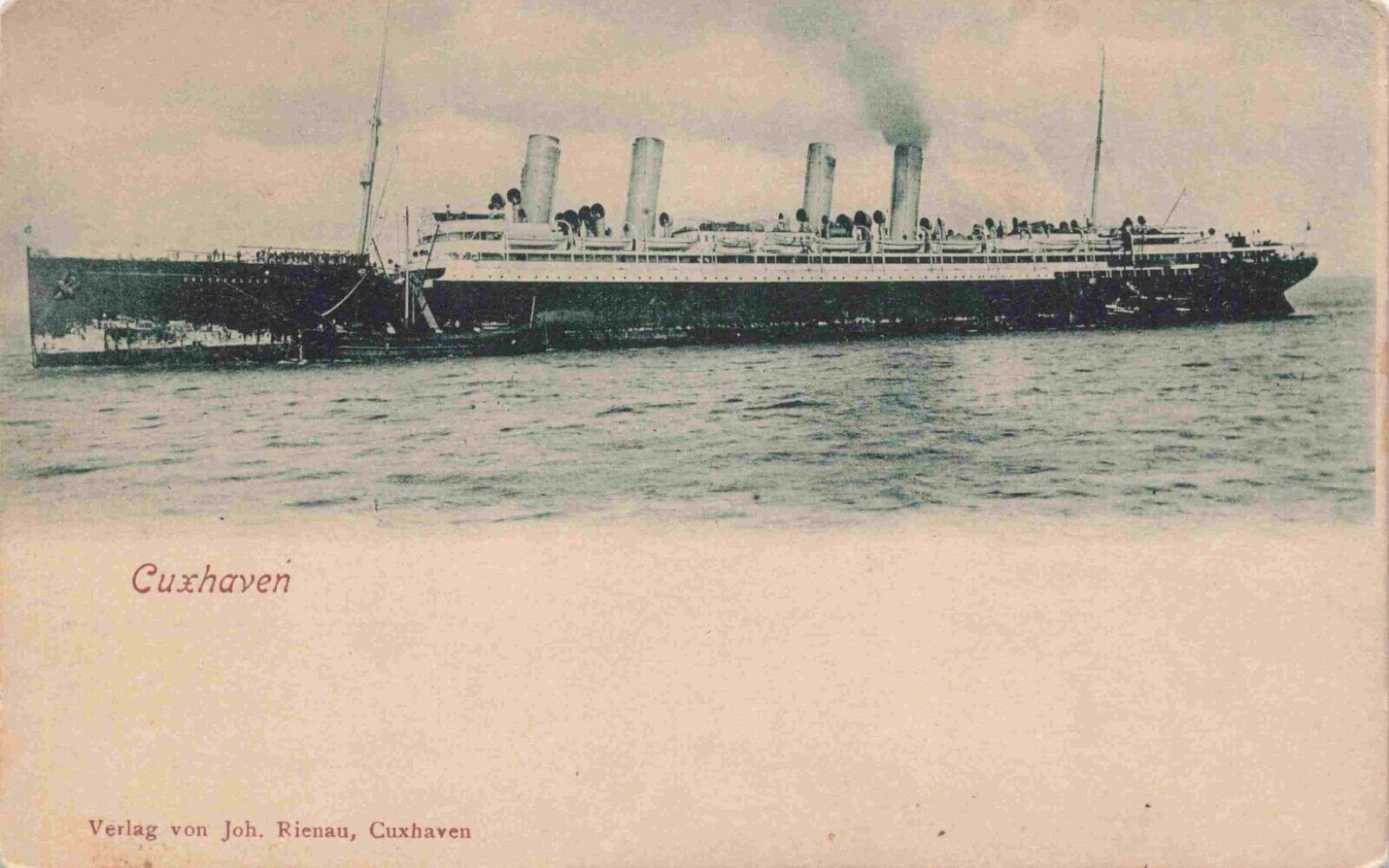 SS Cuxhaven Cargo Ship Sold Renamed Torero Sunk in WW1 Undivided Back Postcard