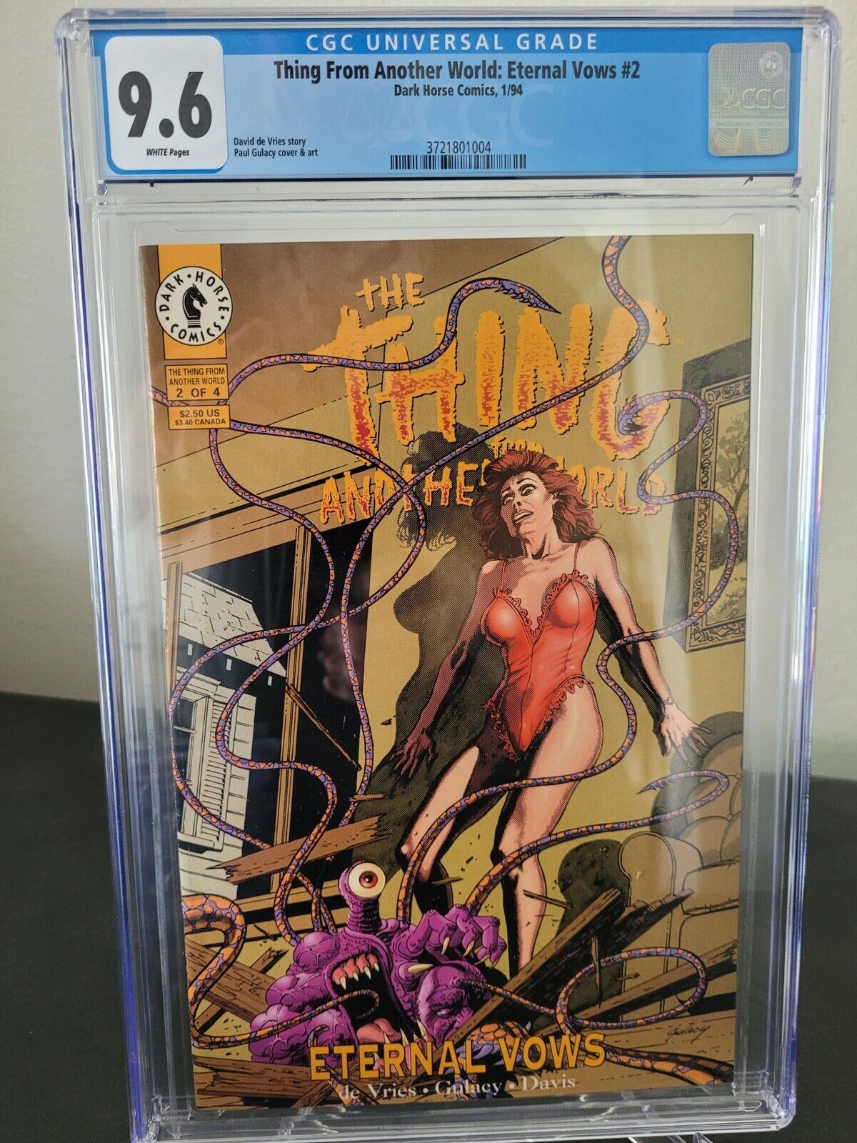 THE THING FROM ANOTHER WORLD: ETERNAL VOWS #2 CGC 9.6 GRADED WHITE PAGES 1994