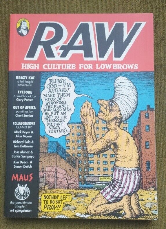 RAW Vol 2 #3 1st print 1991 Spiegelman Maus Gary Panter Krazy Kat R. Crumb. NICE