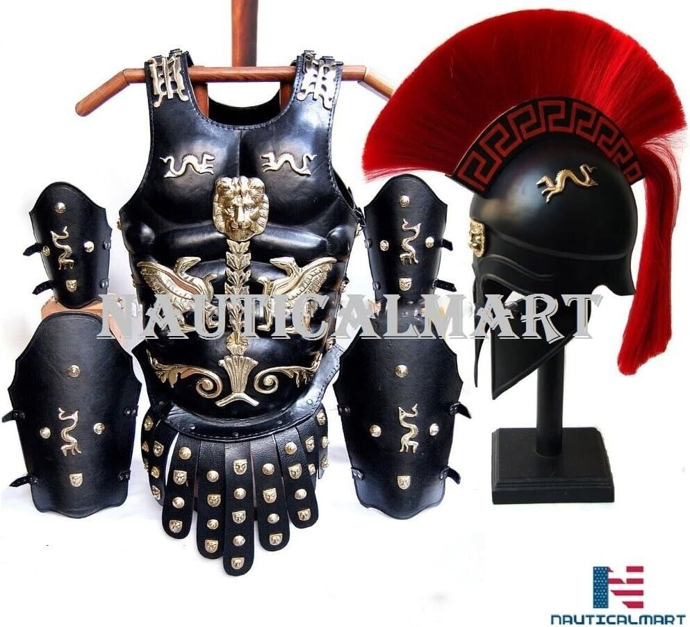 NauticalMart Medieval Leather Muscle Armor Cuirass Set