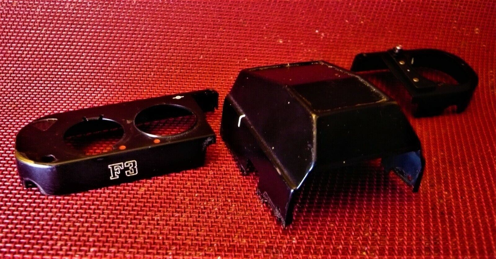 NIKON F3 Left ,Right and Top Covers. Pre Owned. Camera Parts