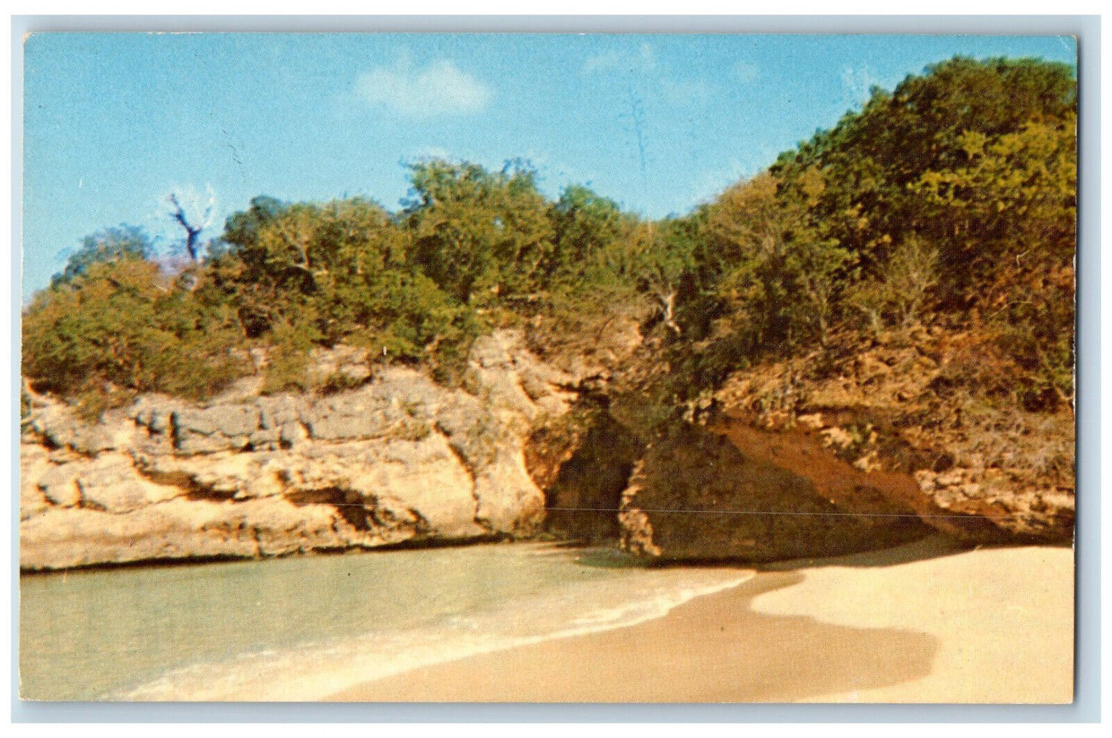 Anguilla West Indies Postcard A Cove at Mead\'s Bay c1950\'s Vintage Unposted