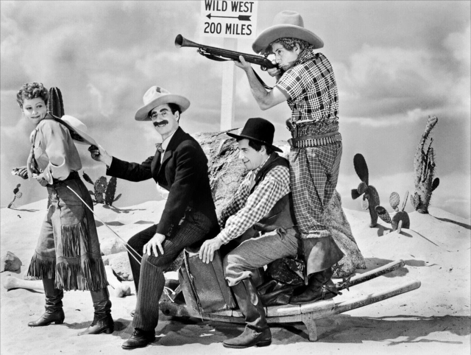 the Marx brothers in  Go West photo  8X10  Vintage Movie 1930s