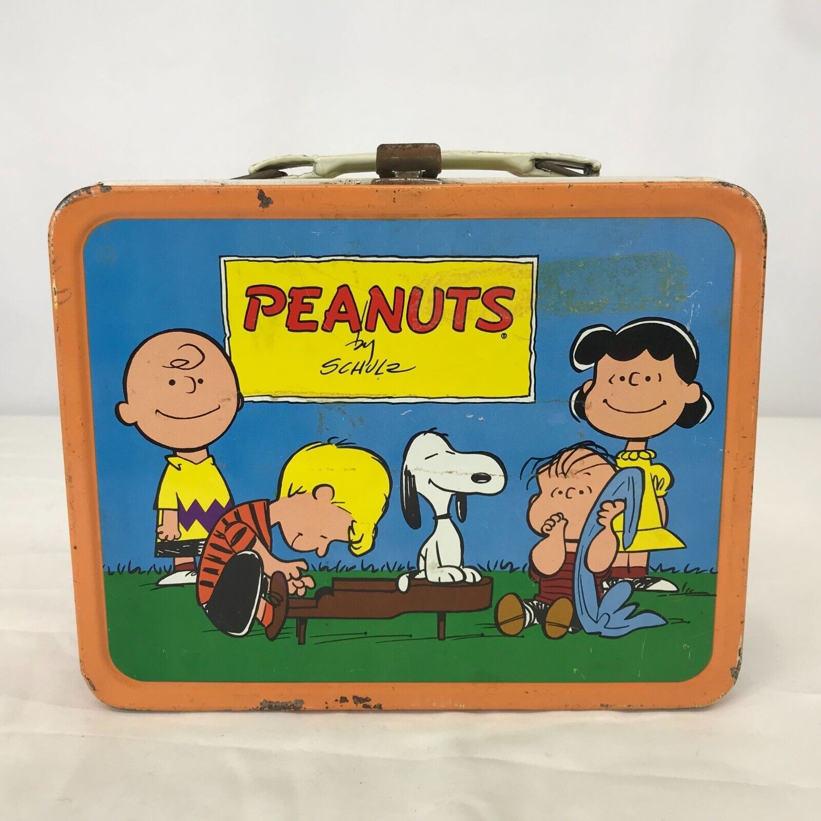 PEANUTS BY SCHULZE ~ TIN LUCH BOX WITH THERMOS 1959