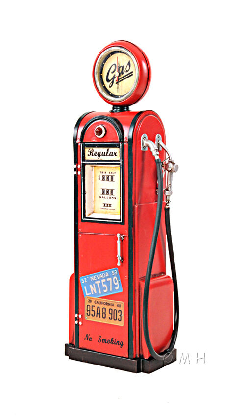 Gas Pump Vintage Antique Reproduction Metal Model 21\