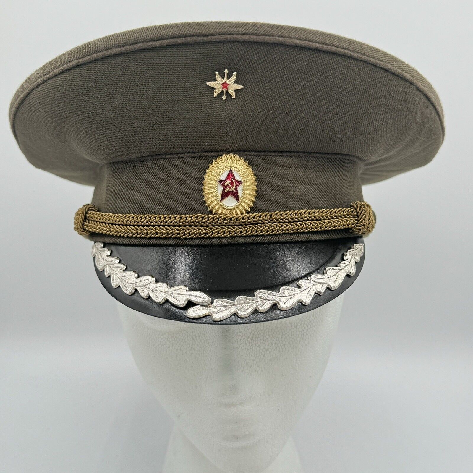 * Vintage - GENUINE - 1974 - USSR Russia OFFICERS HAT- Size 58