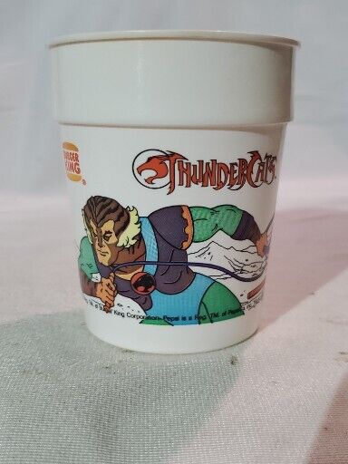 Vintage 1986 Thunder Cats Burger King Pepsi Promotional Kids Cup. Made In USA 
