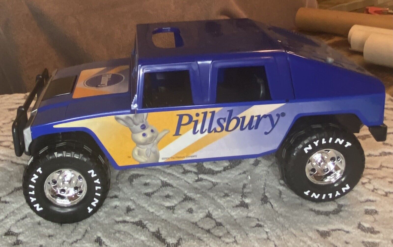 VTG 2000 Pillsbury COLLECTIBLE NYLINT Hummer Jeep BATT OP with Truck Sounds BOX