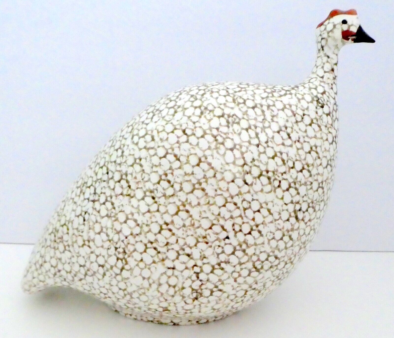 La Pintade Caillard LARGE Guinea Fowl Hen Figurine FRANCE 14\