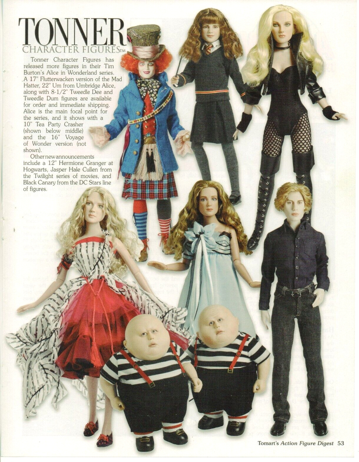 Alice In Wonderland Mad Hatter - 2011 Tonner Action Figure Toys PRINT AD