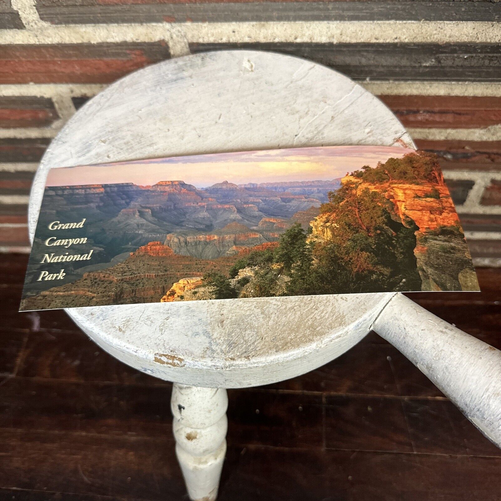 Vintage Grand Canyon National Park Postcard Rectangular South Rim Yavapai Mather