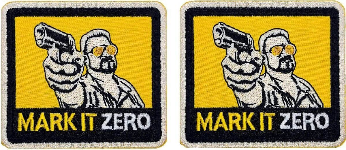 Mark It Zero Big Lebowski Embroidere Morale Patch  | 2PC  3\