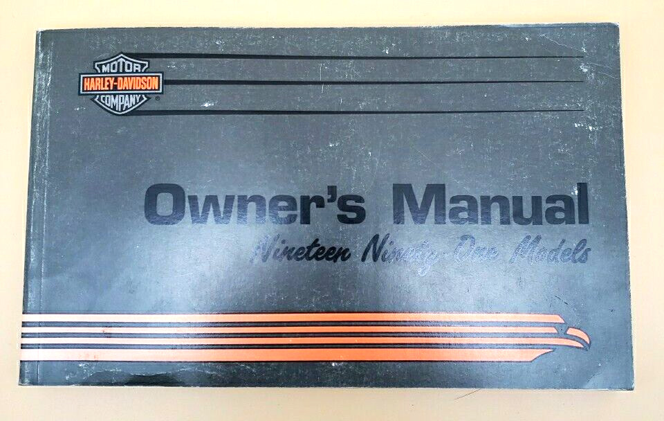 Harley Davidson 1991 Motorcycle Owner\'s Manual HG-5M-6/91 NICE SHAPE