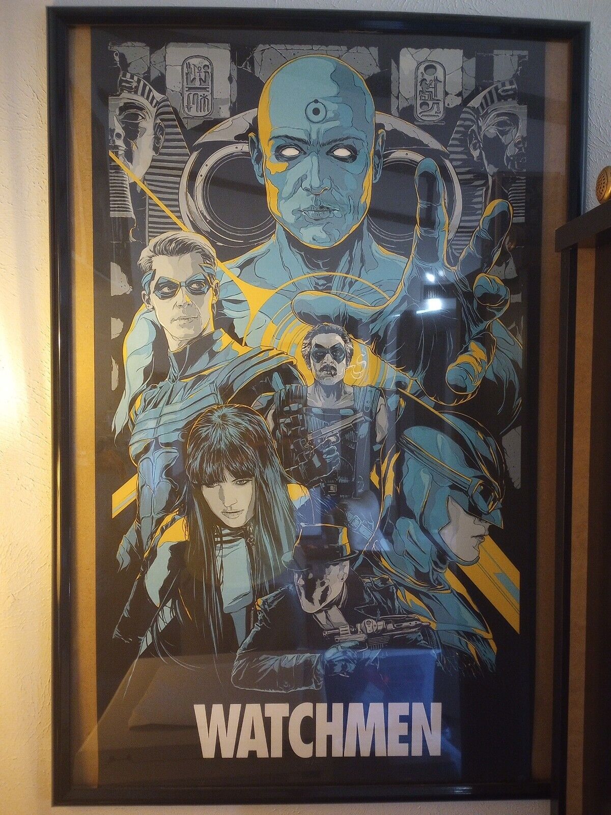 Watchmen Limited Edition Print Poster, MONDO KEN TAYLOR Glow In the Dark Variant