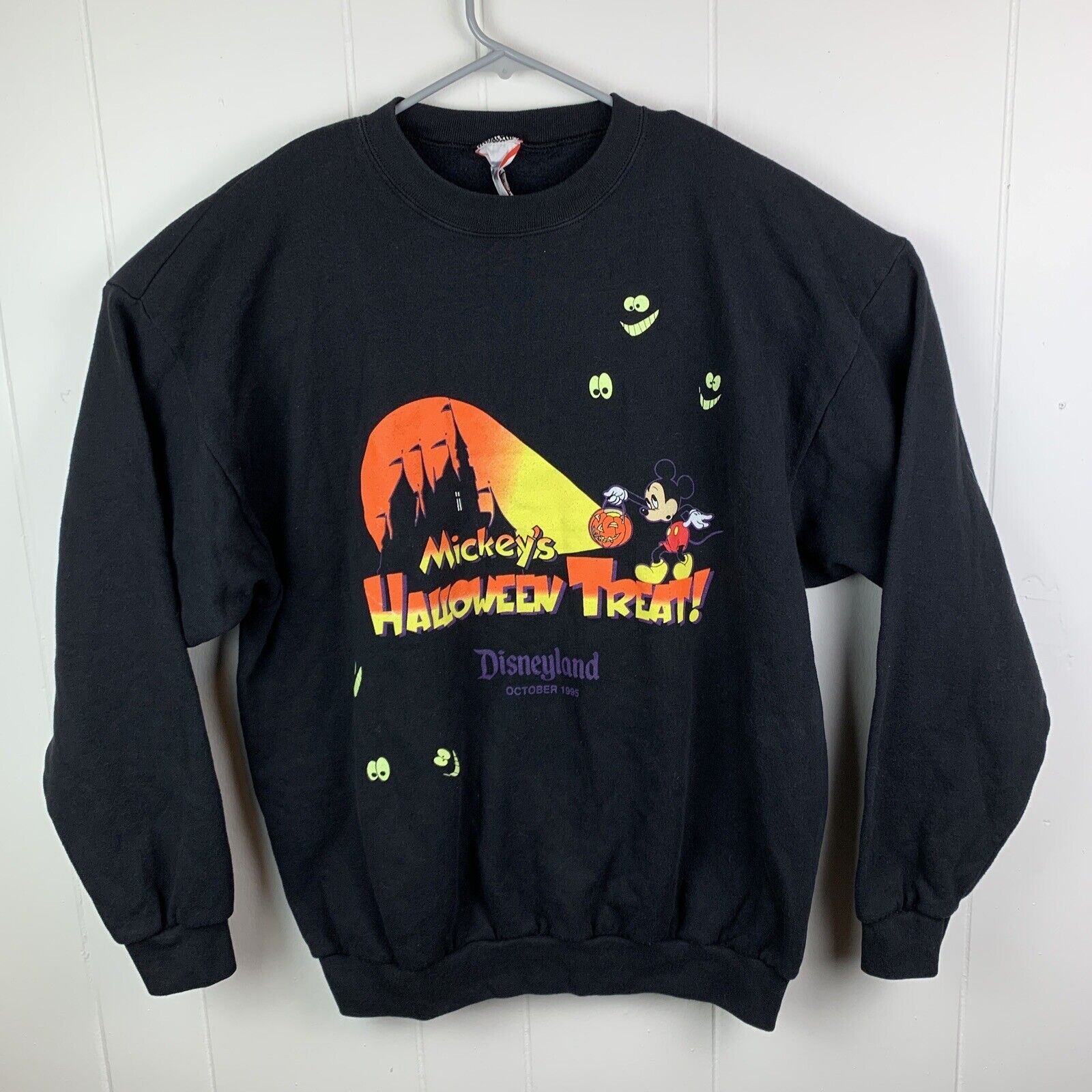 Vintage 1995 Disneyland Mickey's Halloween Treat Sweatshirt Disney One Size