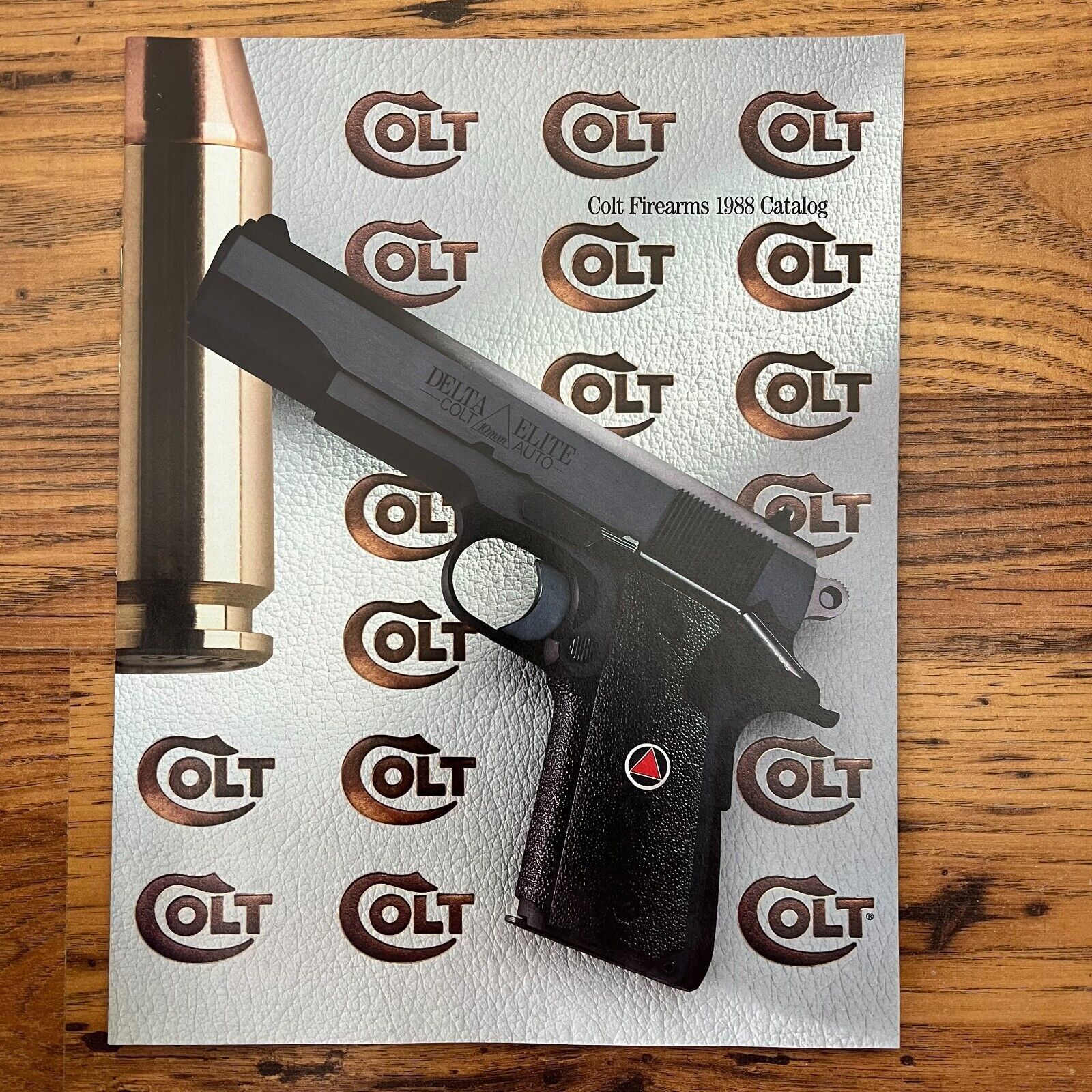 Year 1988 Colt Firearms Catalog Delta Elite On Cover Vintage