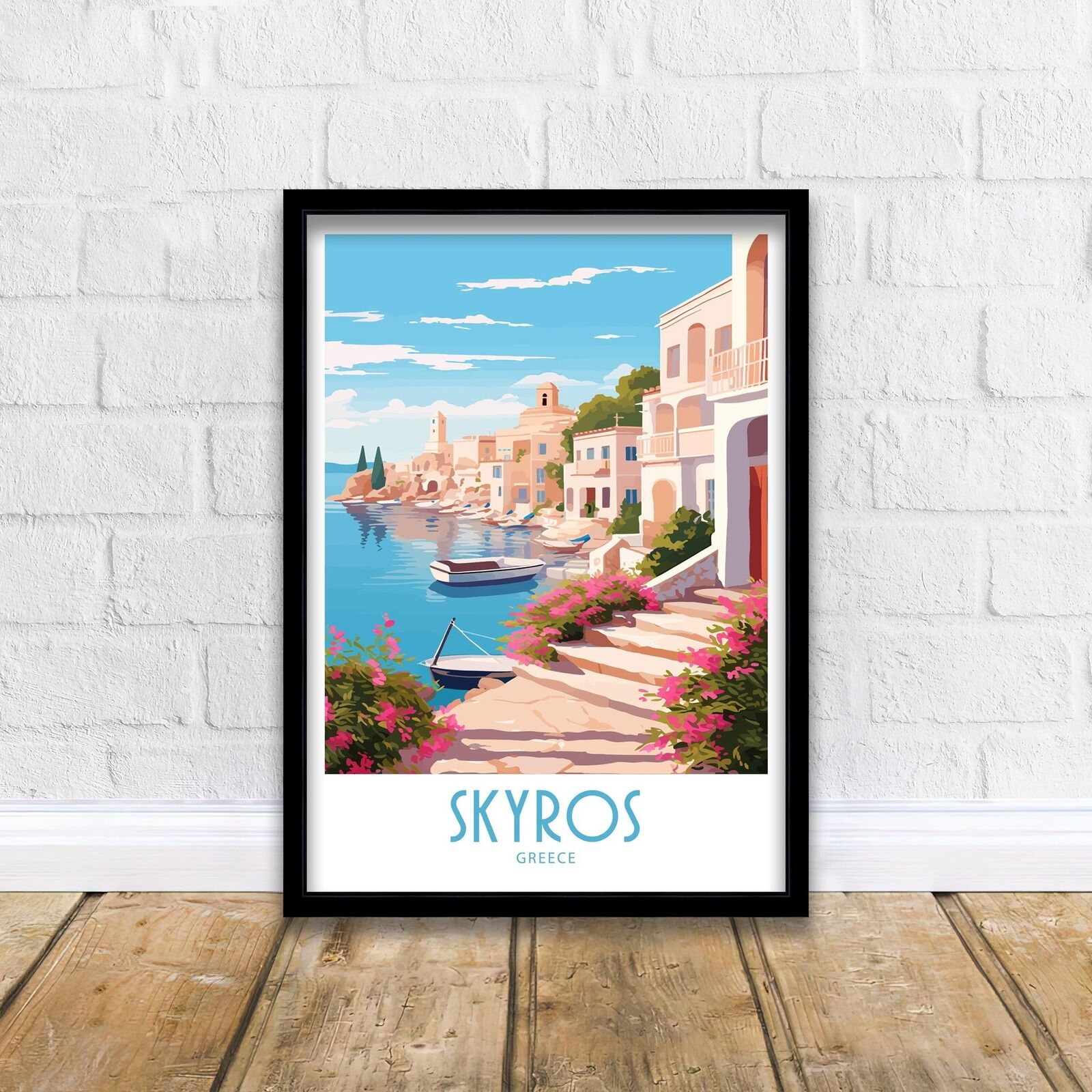 Skyros Travel Print Skyros Greece Poster