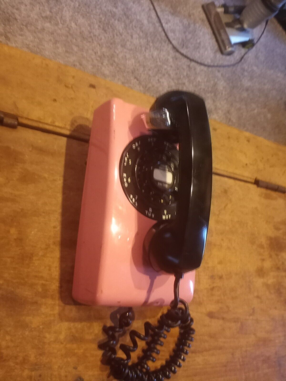 Old Pink Bell Telephone Phone 1955 1965 ? 