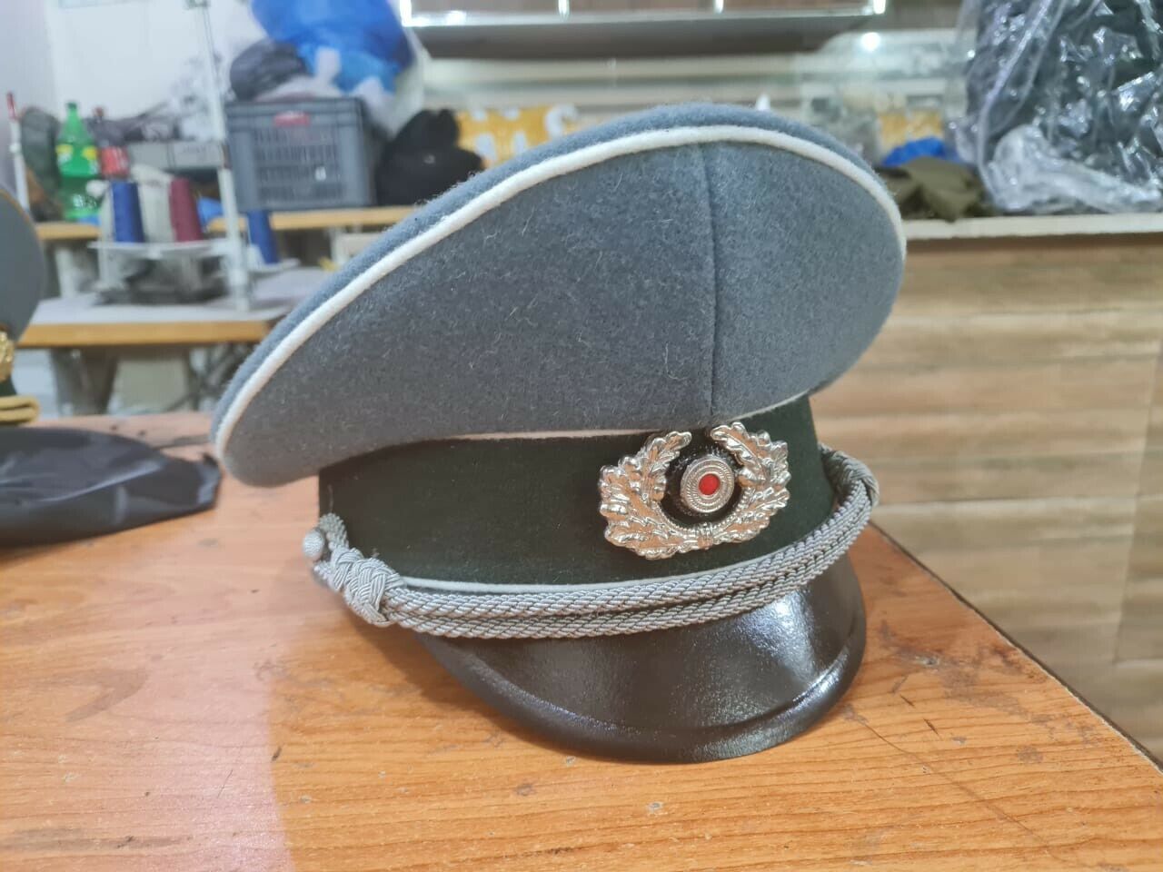 WWII German Army Infantry Officer’s Visor Cap Schirmmütze replica