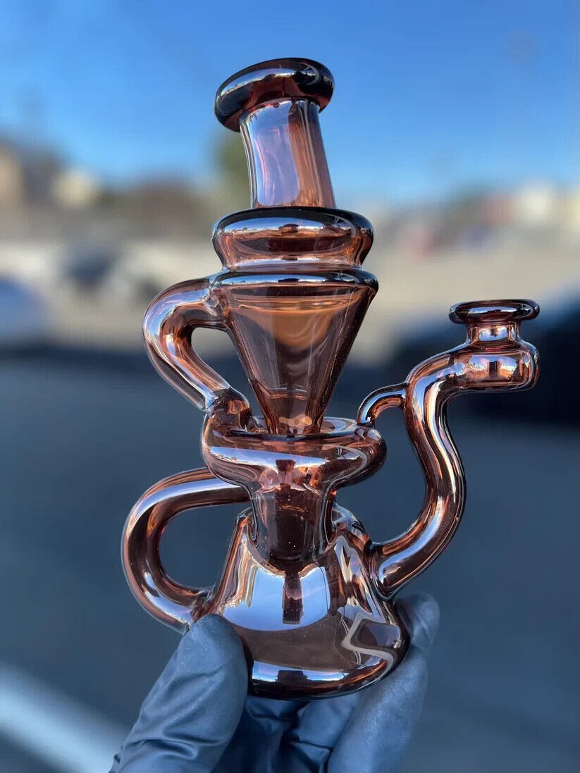 Amber Single Saddle Recycler by Hunter S - Tobacco Use Only