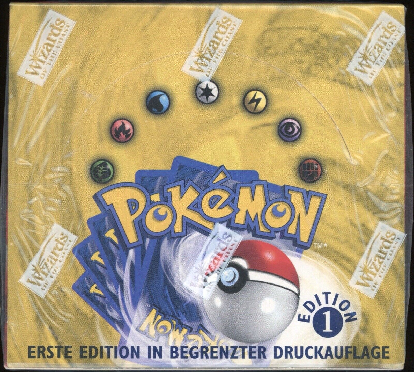 1999 Pokemon GERMAN 1st Edition Base Set Booster Box Display SEALED