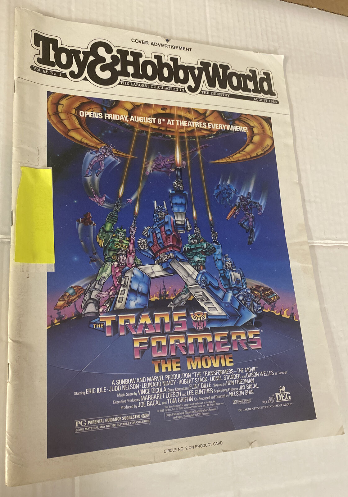 VTG 1980s Toy Hobby Wrld Trade Magazine Transformer Cover Cabbage Patch NES AD