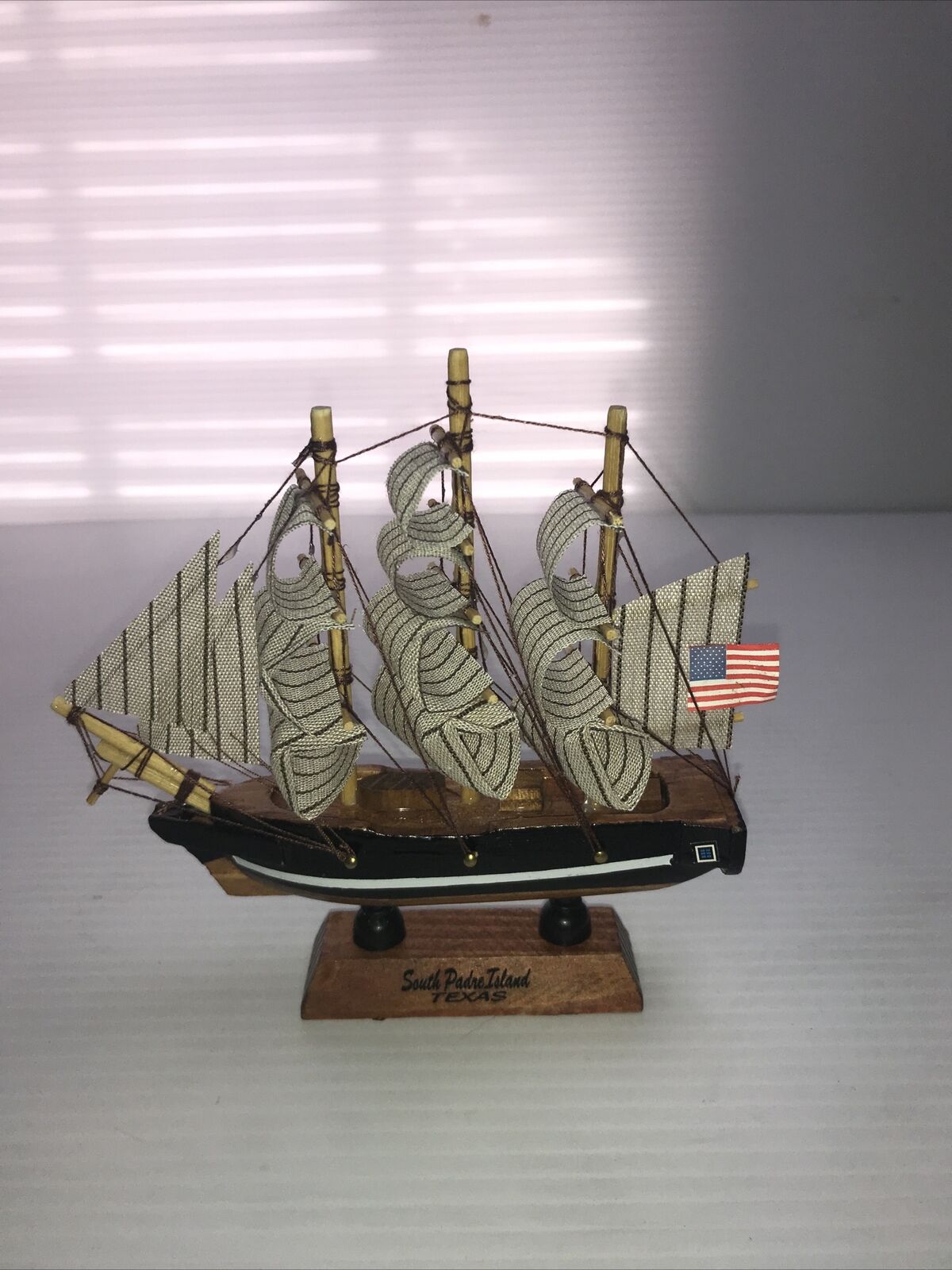 South Padre Island Texas Model boat Small 6 X 7 In