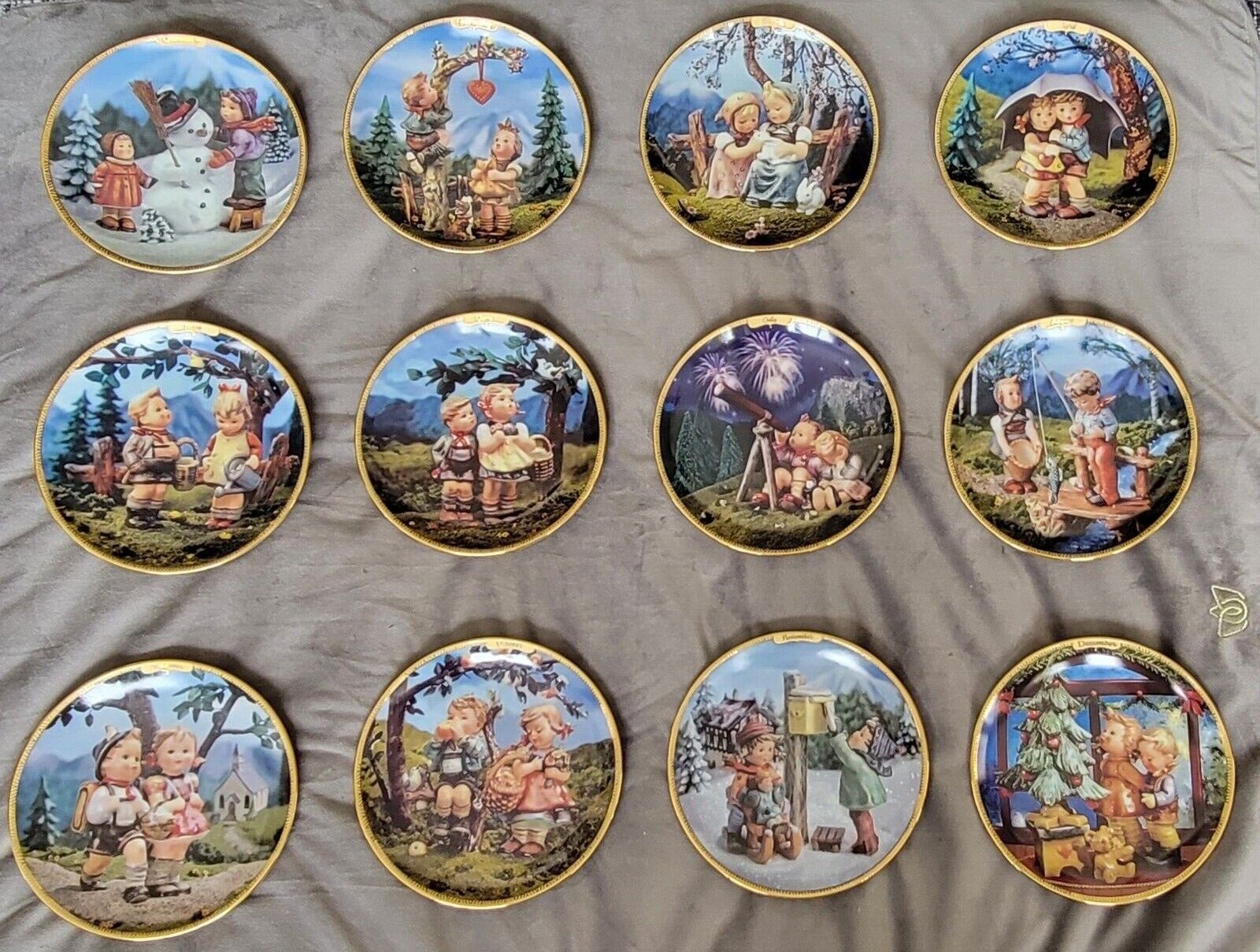 M.J. Hummel Collectible Plates. All 12 months, great condition. 