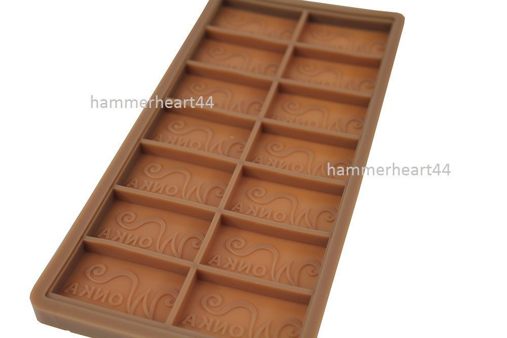 WILLY WONKA DIY Chocolate Bar Casting Mold Mould 7.5\'\' x 3.5\'\'