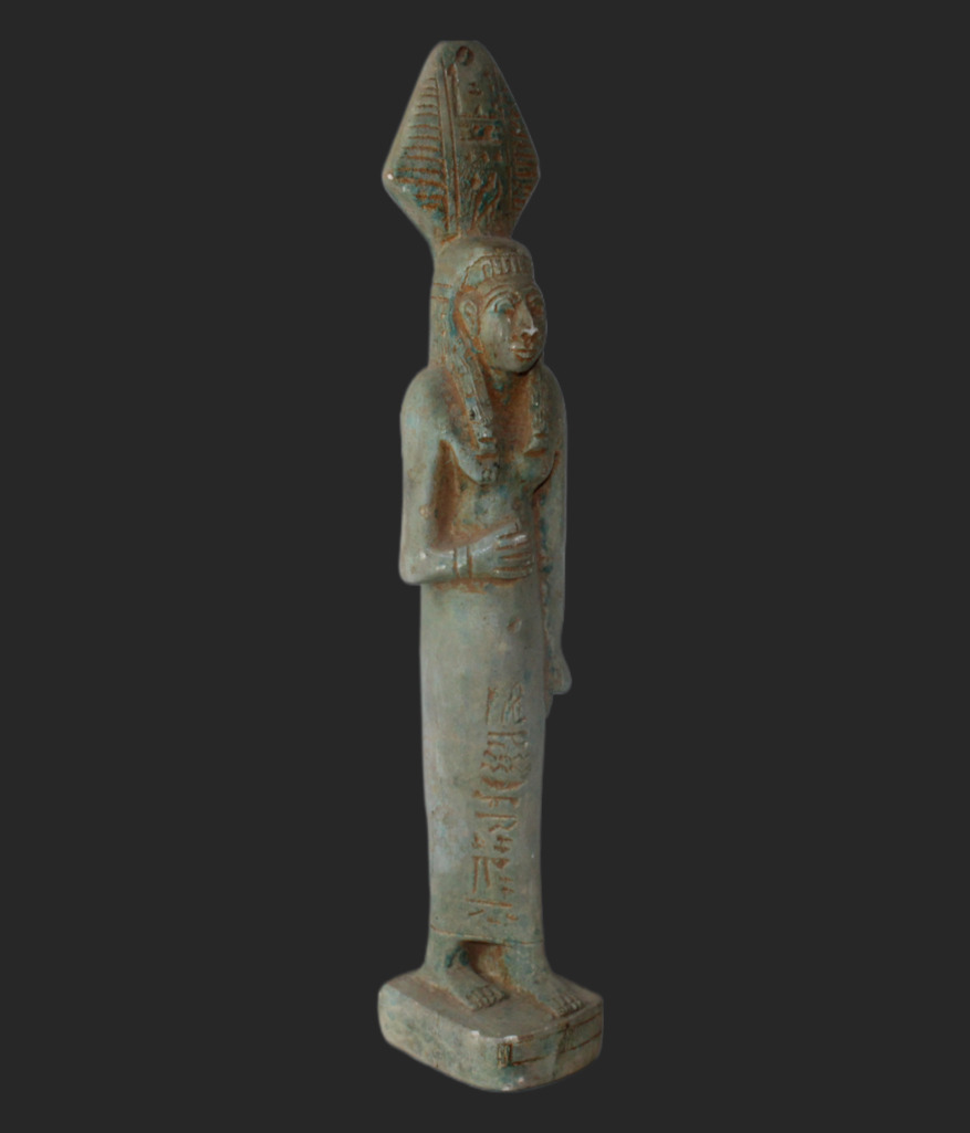 RARE ANCIENT EGYPTIAN ANTIQUE Queen Hatshepsut Stone Stand Pharaonic Statue (BS)