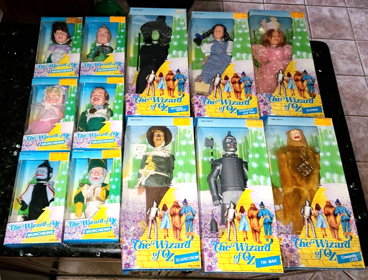 Wizard Of Oz 1988 Barbie LOT Dorothy Witch Lion Glinda Scarecrow Tinman Munchkin