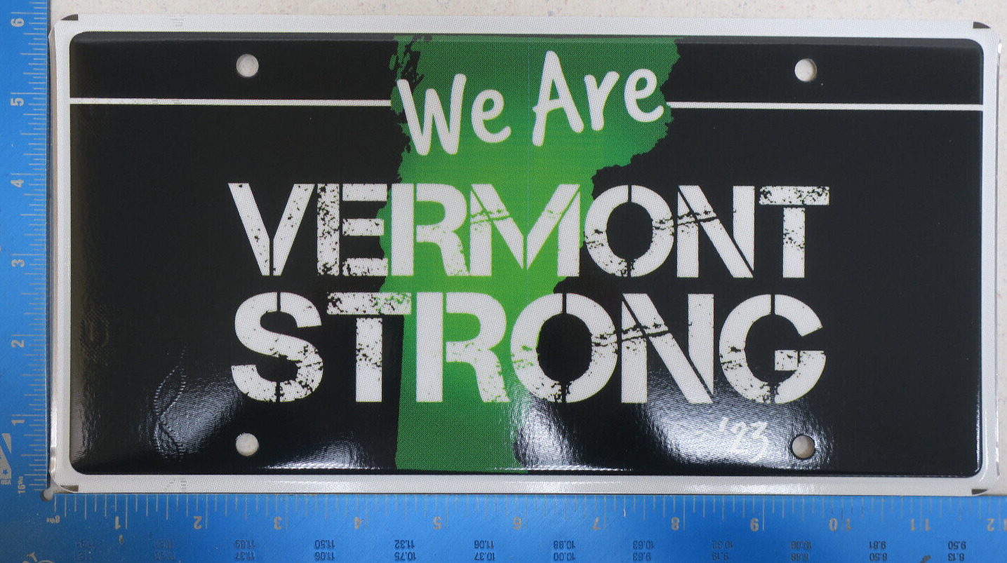 Vermont Strong License Plate We Are Tag Vt - MINT NOS -