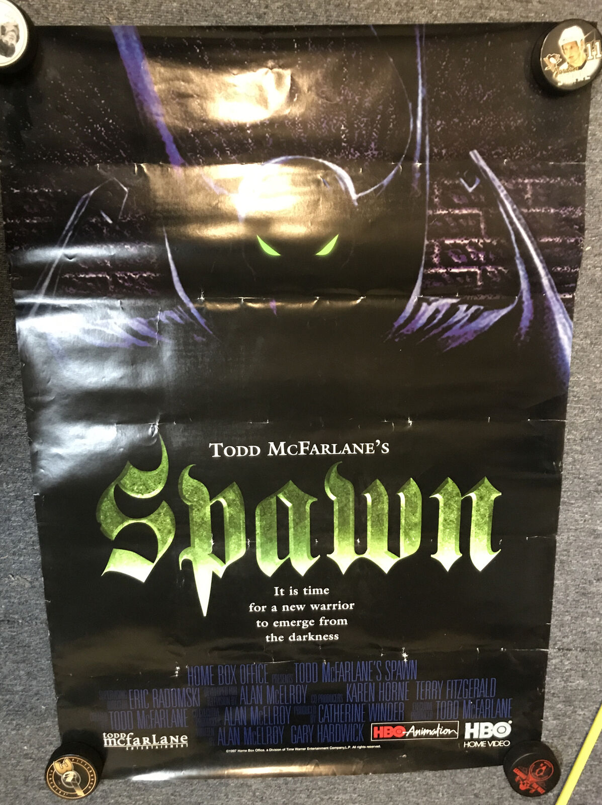 Spawn hbo Todd Mcfarlane Large Poster 27x38 1/2 1997 HBO Animation