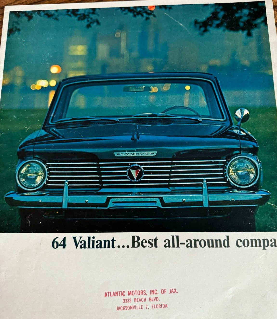 Vintage 1964 Plymouth Valiant Car Sales Dealer Brochure ~ Automobile