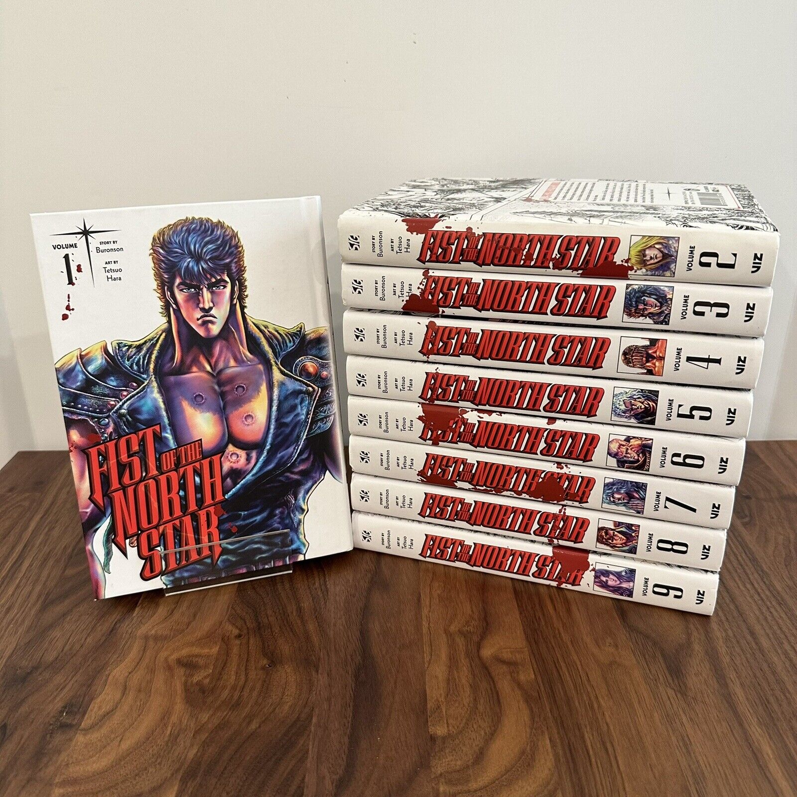 Fist of the North Star Manga Vol 1-9 Hardcover by Buronson & Tetsuo Hara English
