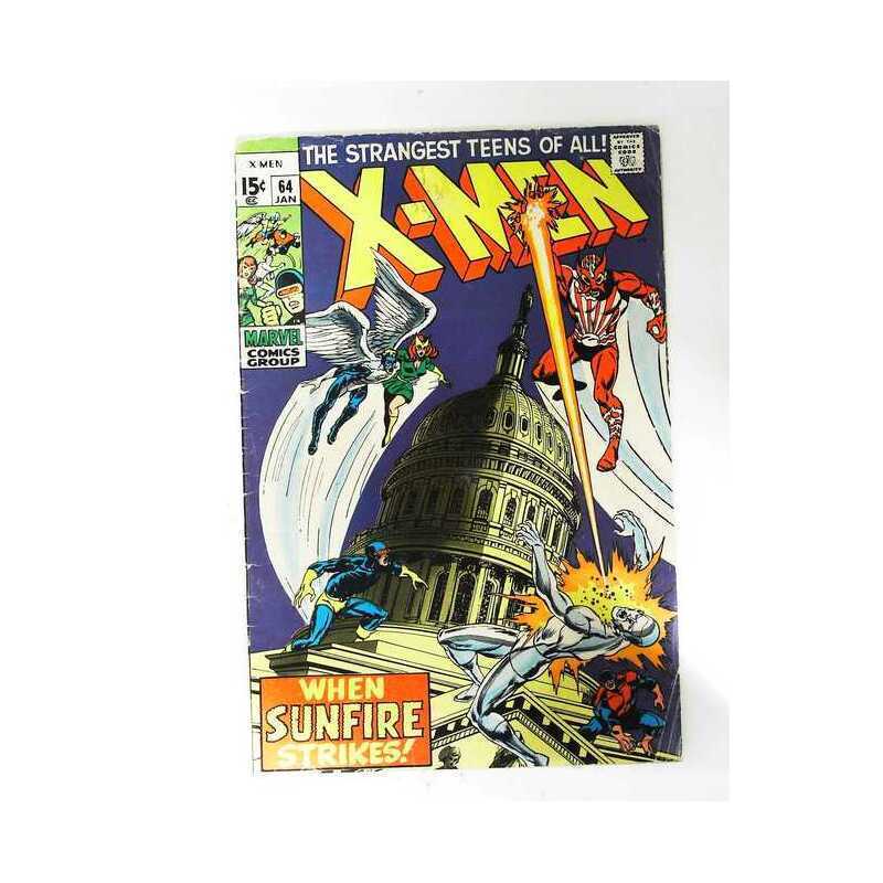 X-Men (1963 series) #64 in Fine minus condition. Marvel comics [u