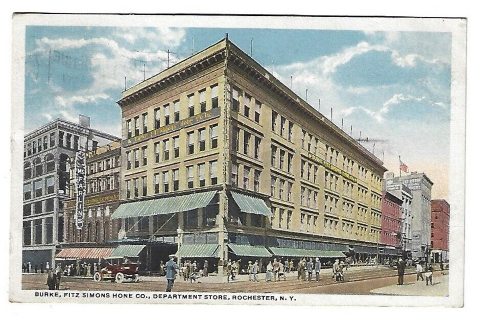 Rochester NY Burke FitzSimons Hone & Co. Department Store 1915 Postcard