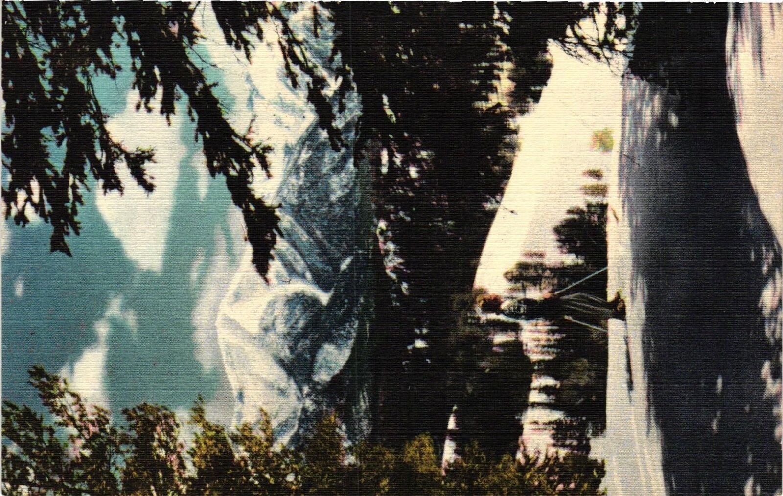 Vintage Postcard- A skier, Sun Valley, ID