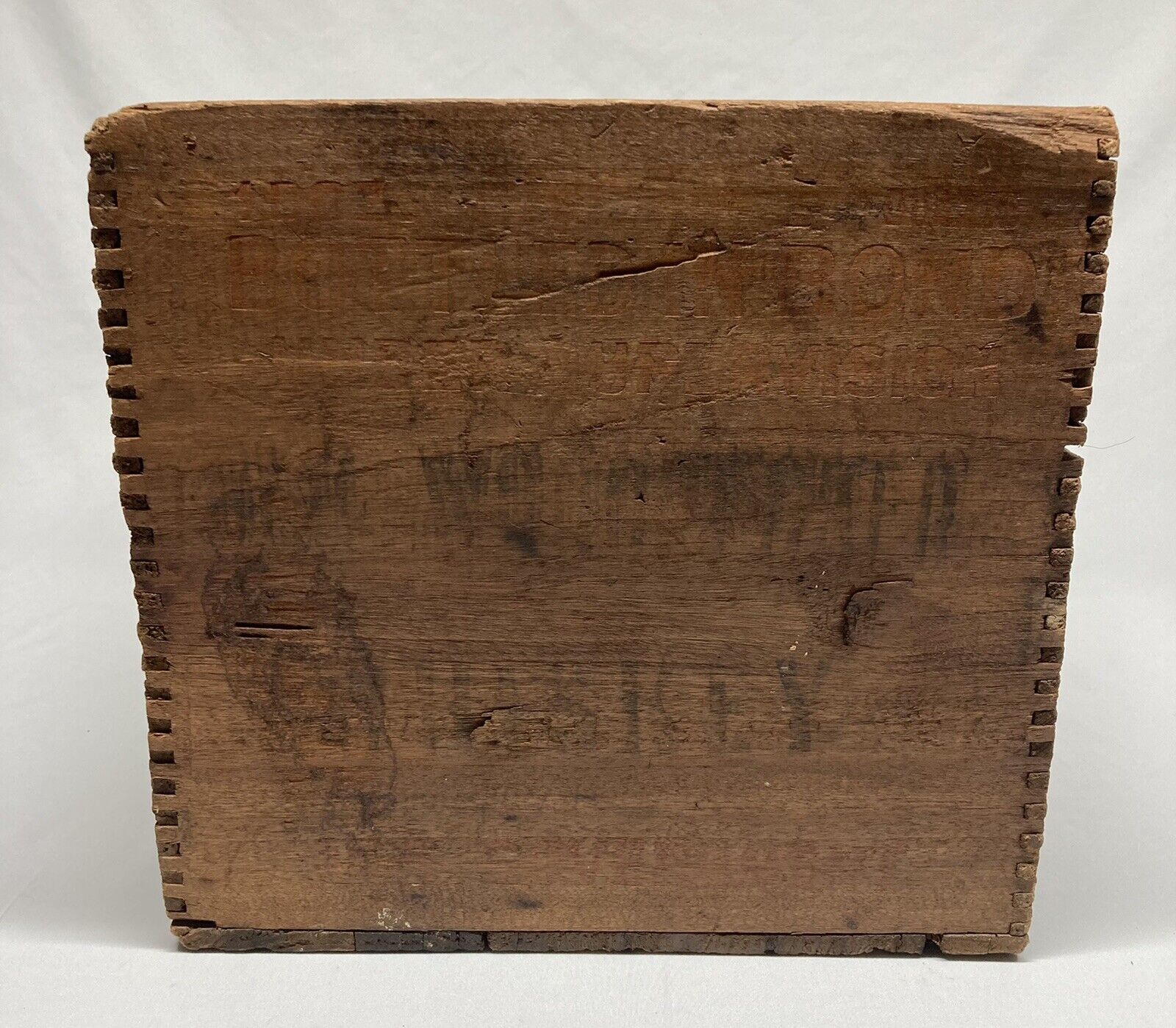 RARE Pre-Pro Pre Prohibition 1918 Old Woodpecker Whiskey Wood Wooden Crate Box