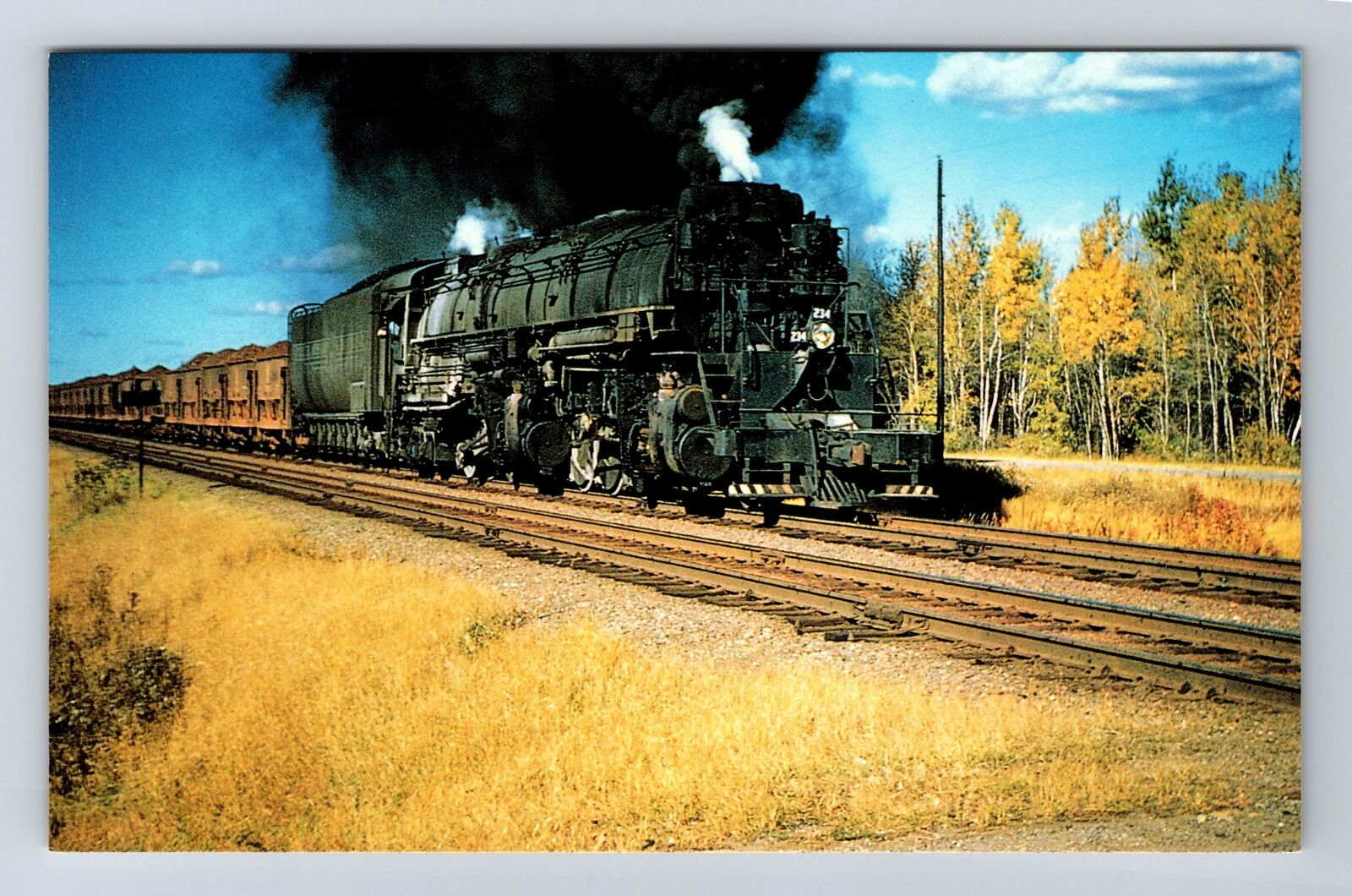 Duluth Missabe Iron Range RW #234, Yellowstone, Transportation Vintage Postcard