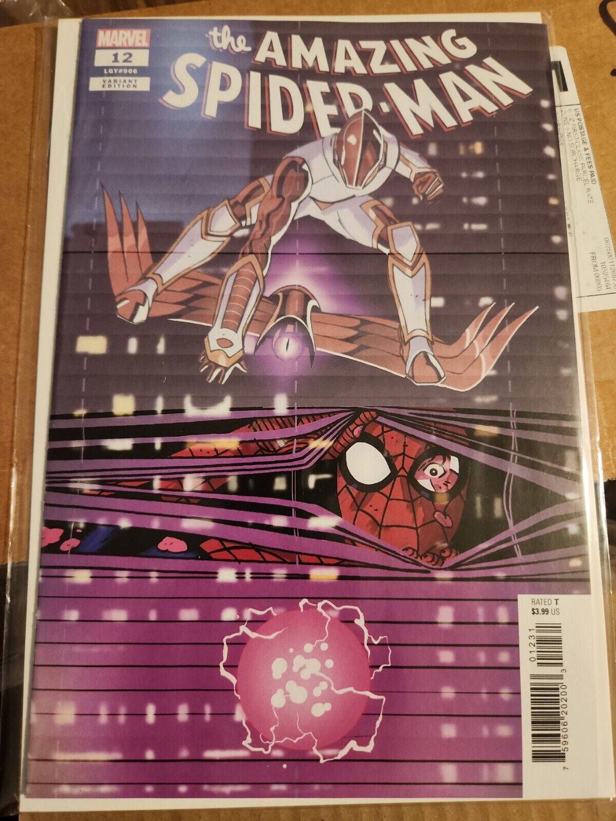 Amazing Spider-man #12 Reilly Window Shades Variant Marvel Comic NM 2022