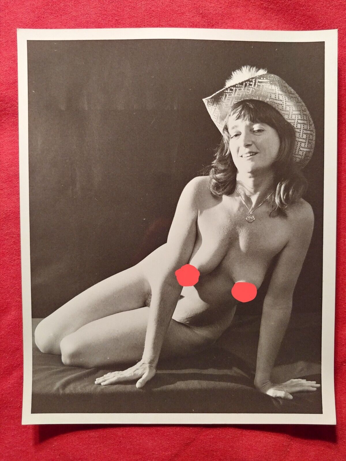 Original Vintage Silver Gelatin 1970s Fine Art Nude Cowgirl 8x10 Photos
