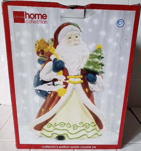 JC Penney Home Collection Santa Clause Collectors Edition With Tree And Toy Sack