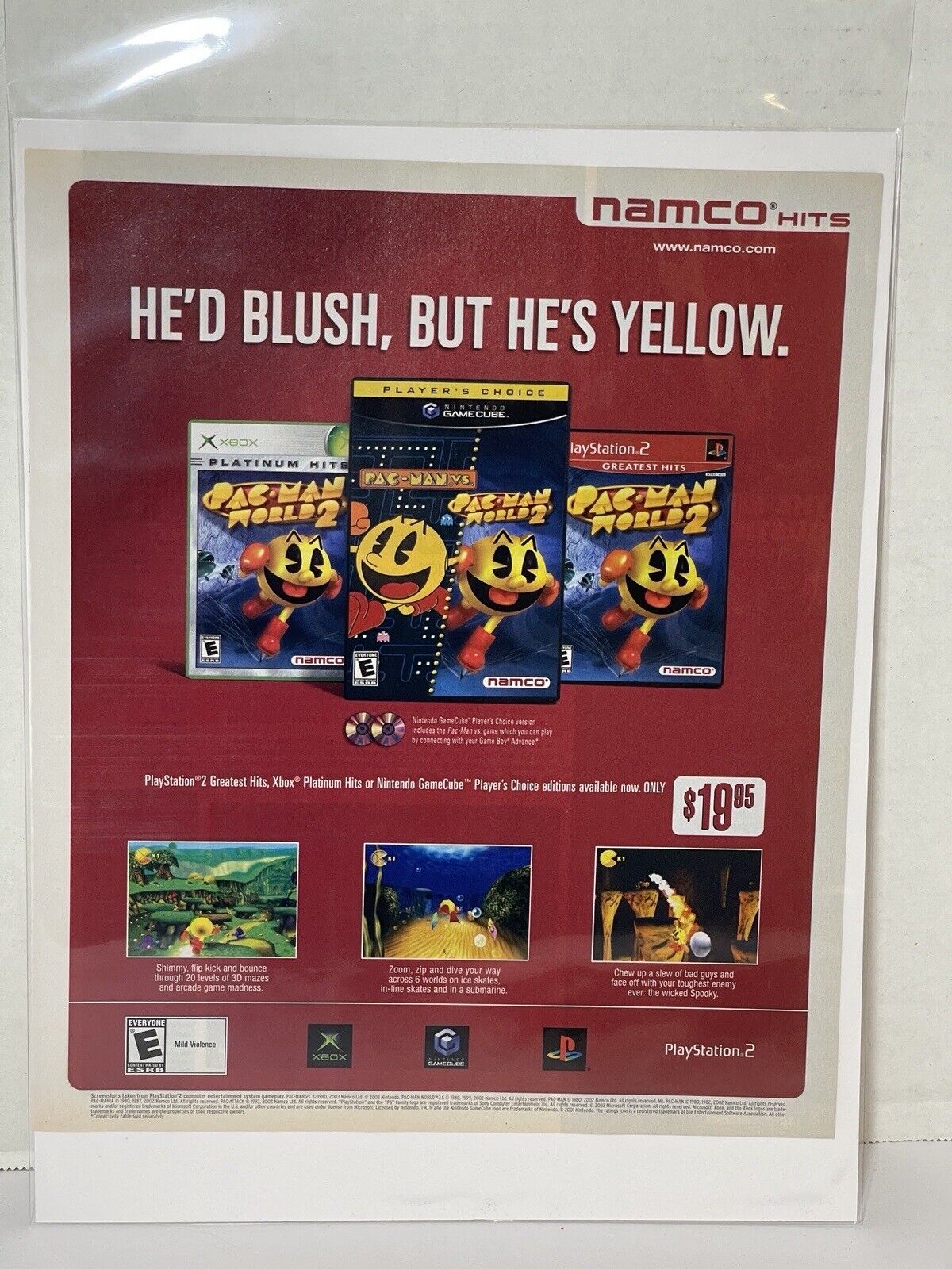Pac-Man World 2 Namco Hits 2003 Trade Print Magazine Ad Poster ADVERT