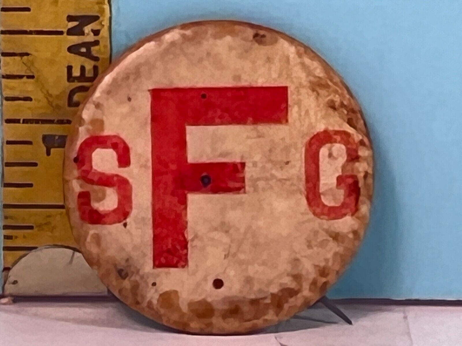 Vintage SFO  N.E. Cunningham Co , Pittsburgh, PA Pinback Button