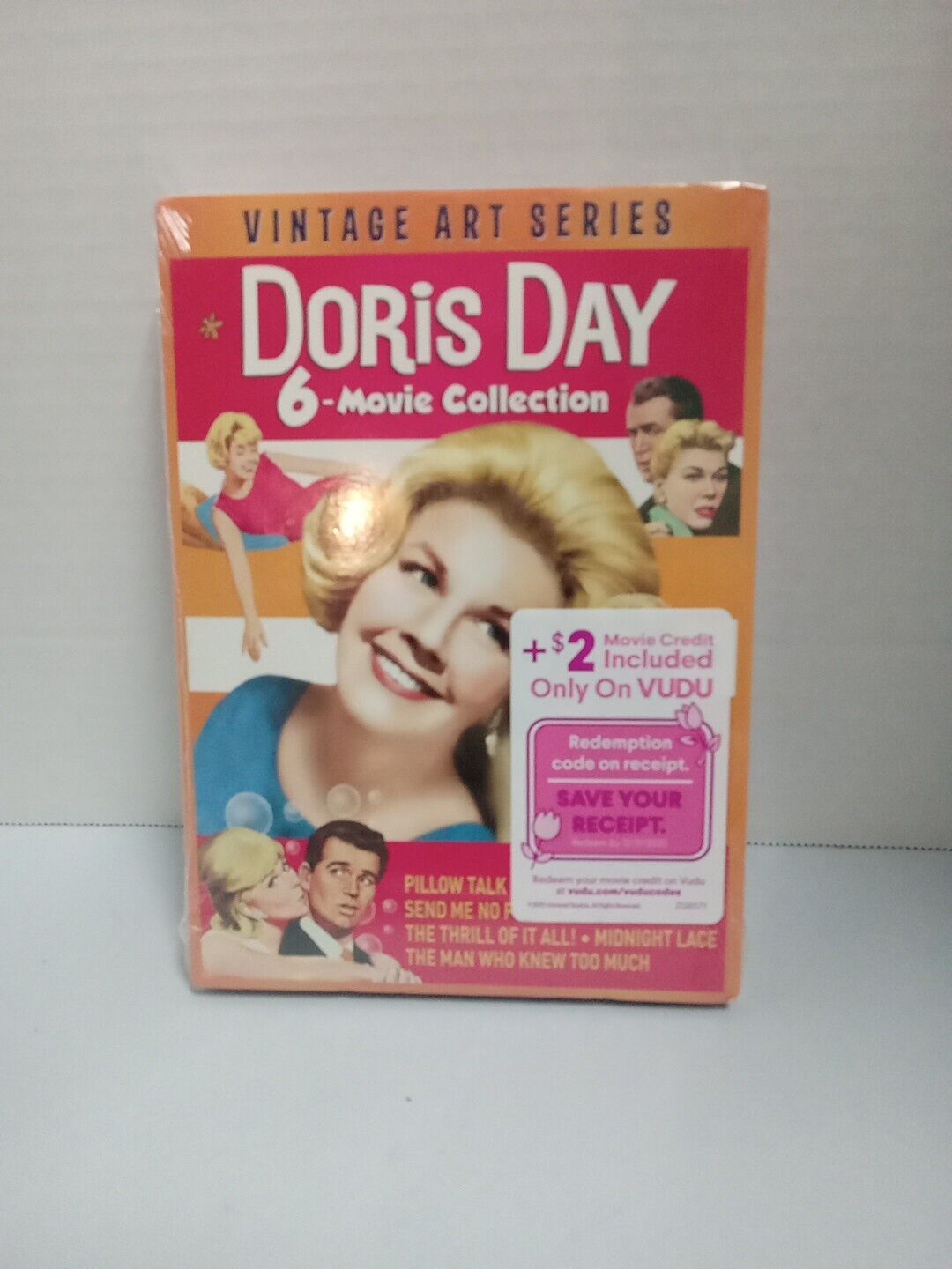 Doris Day Vintage Art Series 6-Movie Collection DVD Brand New