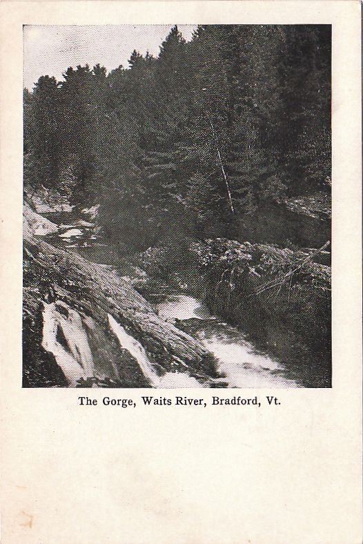  Postcard The Gorge Waits River Bradford VT