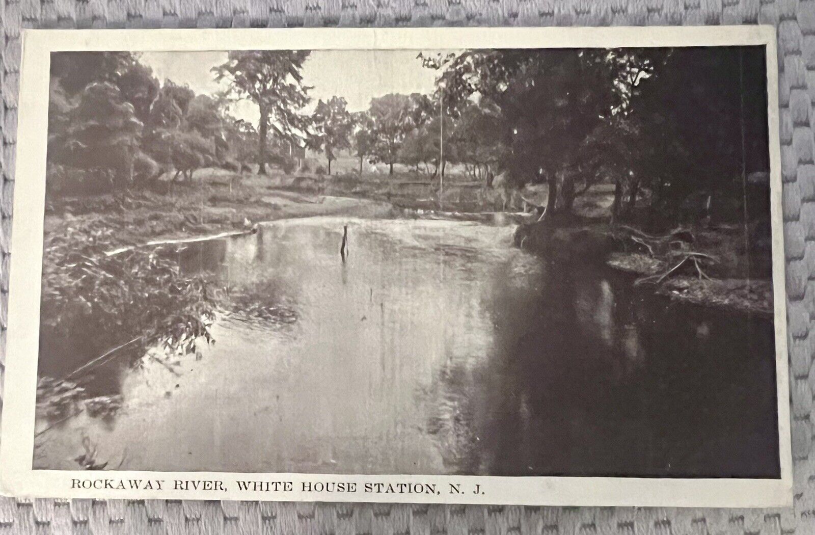 Rockaway River White House Station NJ Vintage Park Postcard