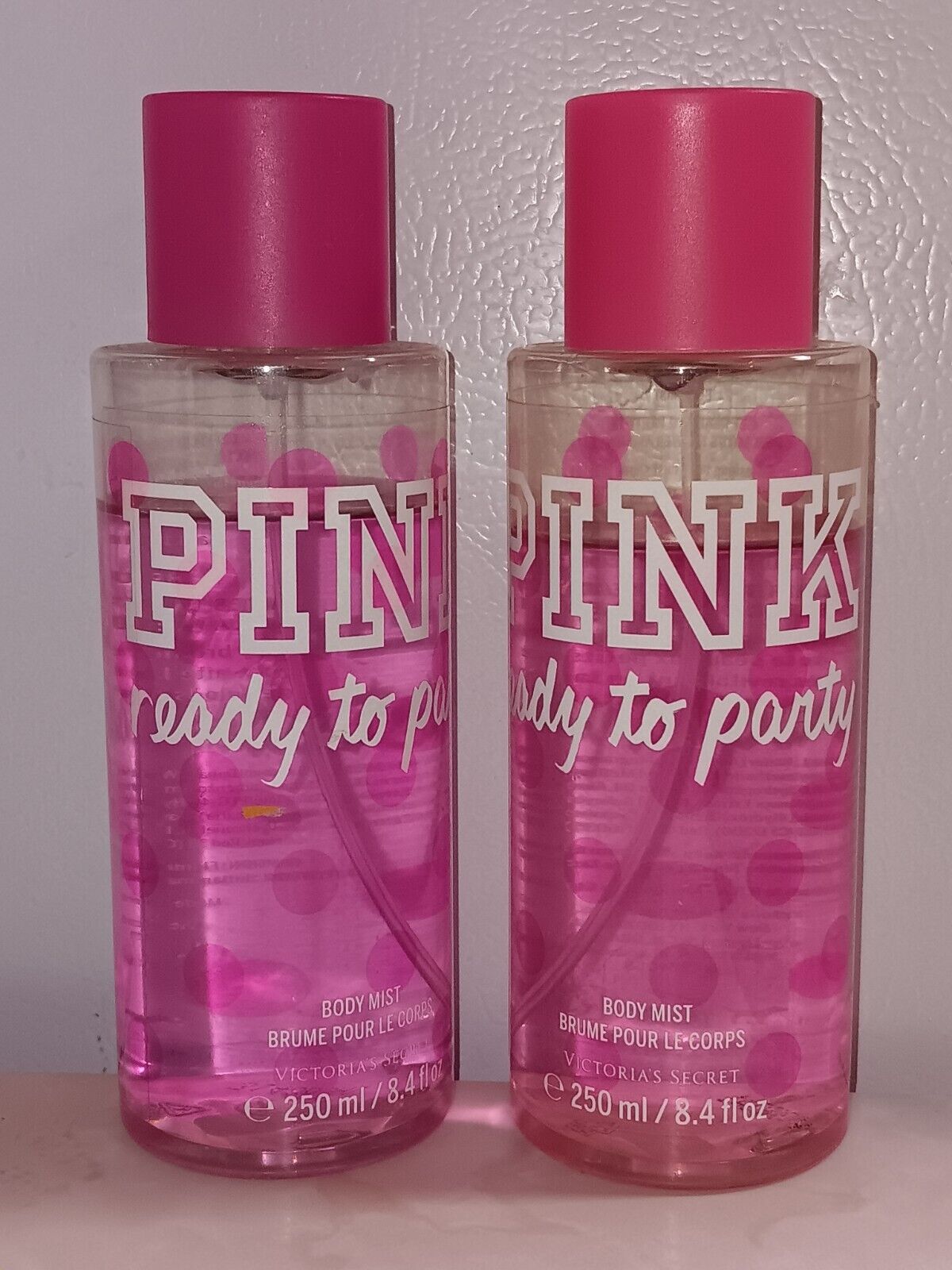 (2) PINK Victoria’s Secret Ready To Party 8.4oz Fragranc Mists (RARE/RETIRED)