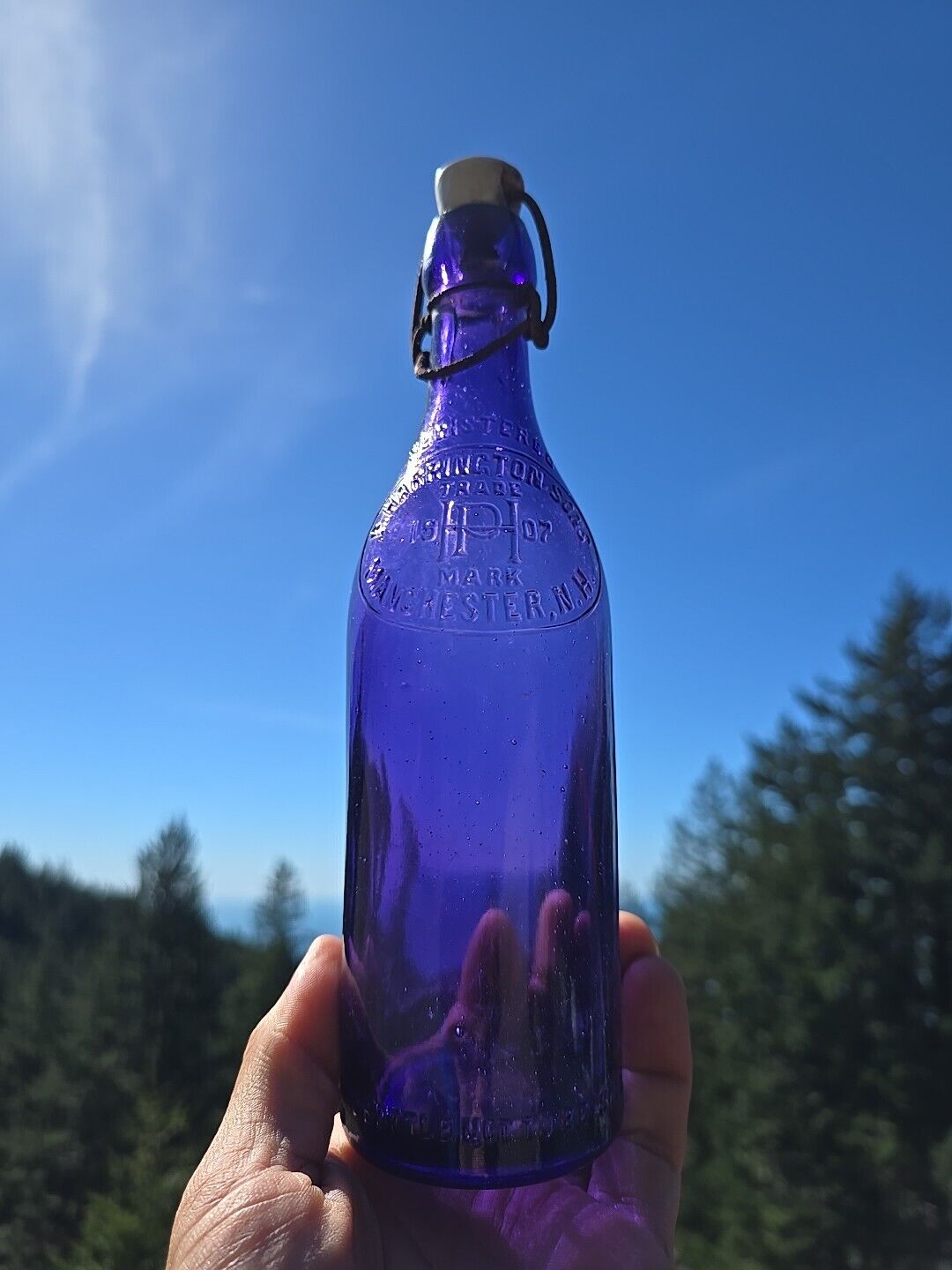 Great 1907 Amethyst Manchester NH Beer☆ P.Harrignton New Hampshire Ale Bottle